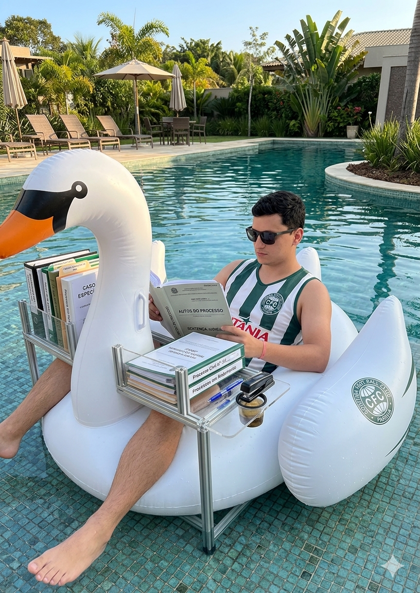 Boia de Cisne com suporte para Processos