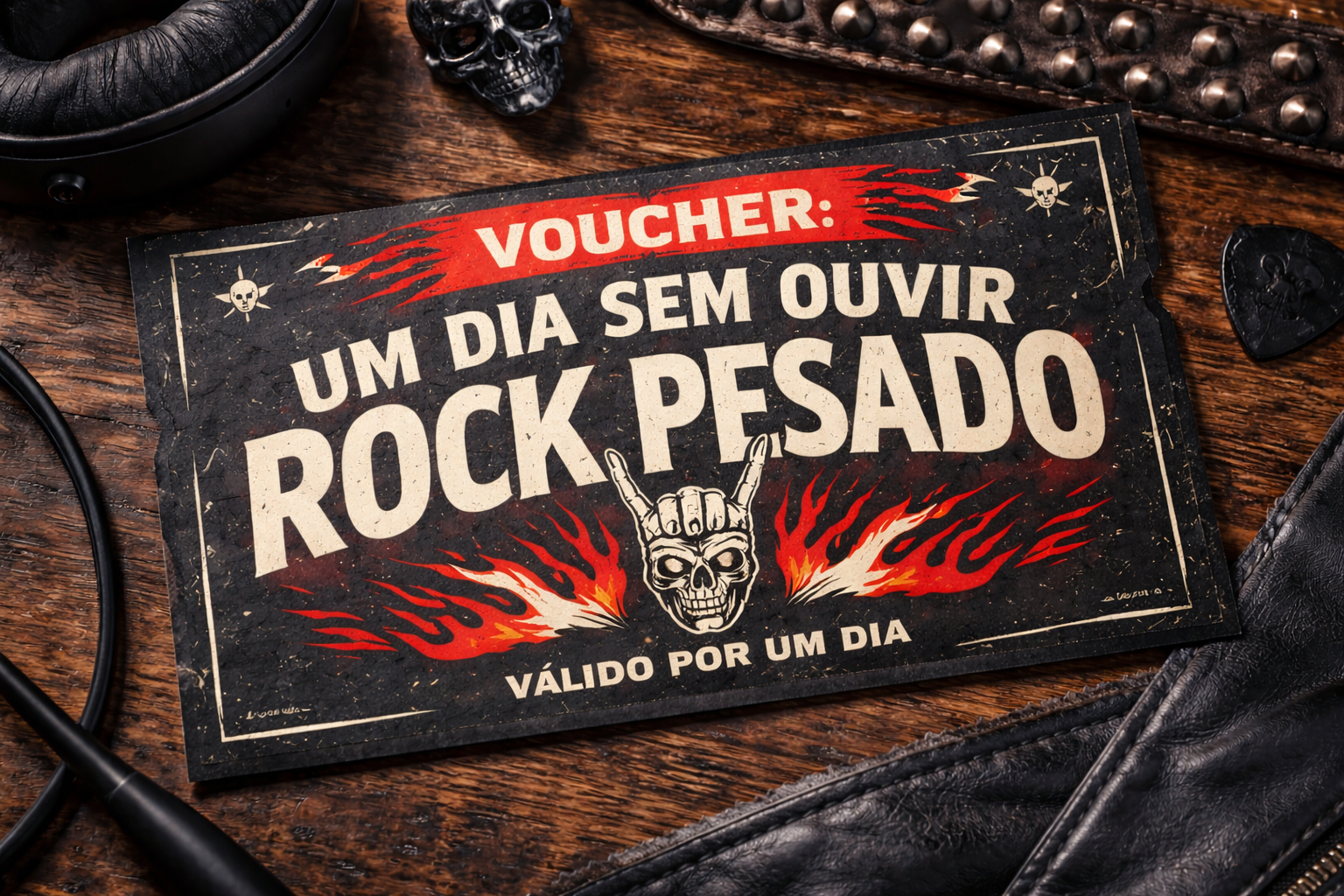 Voucher: "Um dia sem ouvir Rock Pesado"